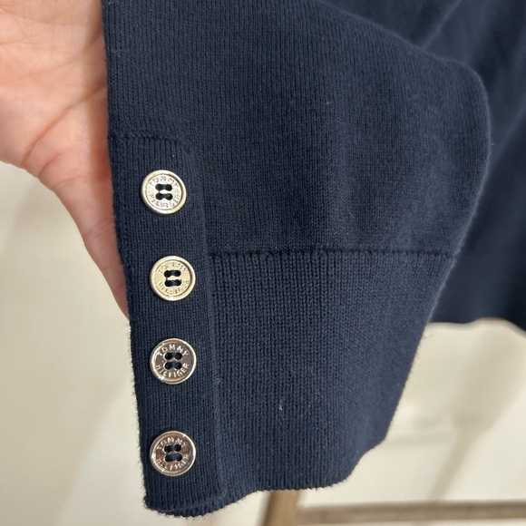 Tommy Hilfiger Stella Blue Red Turtleneck Sweater Christmas Women’s M NWOT - Picture 6 of 10